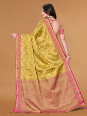 Zari Jaal Cotton Woven Saree