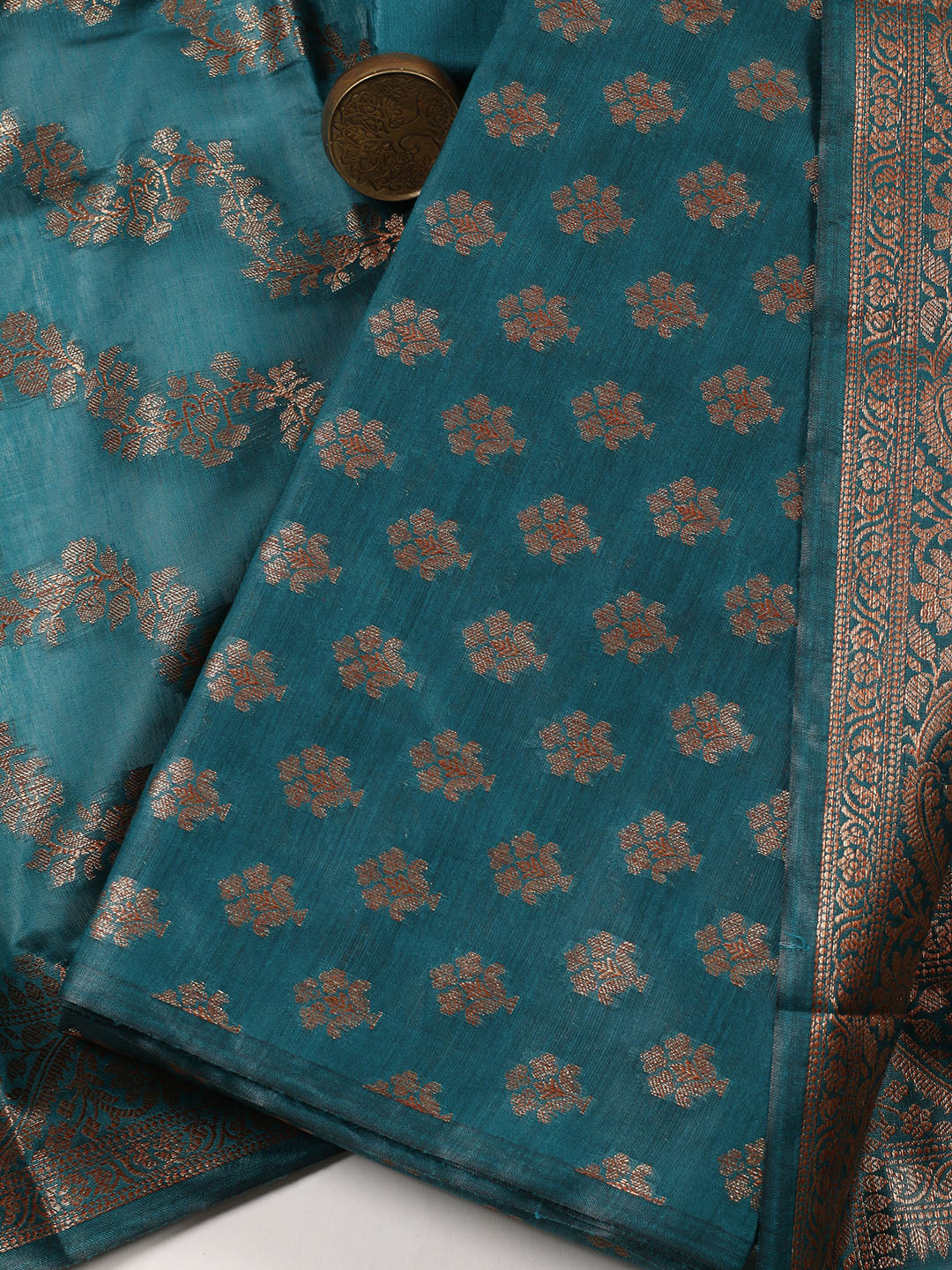 Woven Chanderi Unstitched Suit Piece With Dupatta