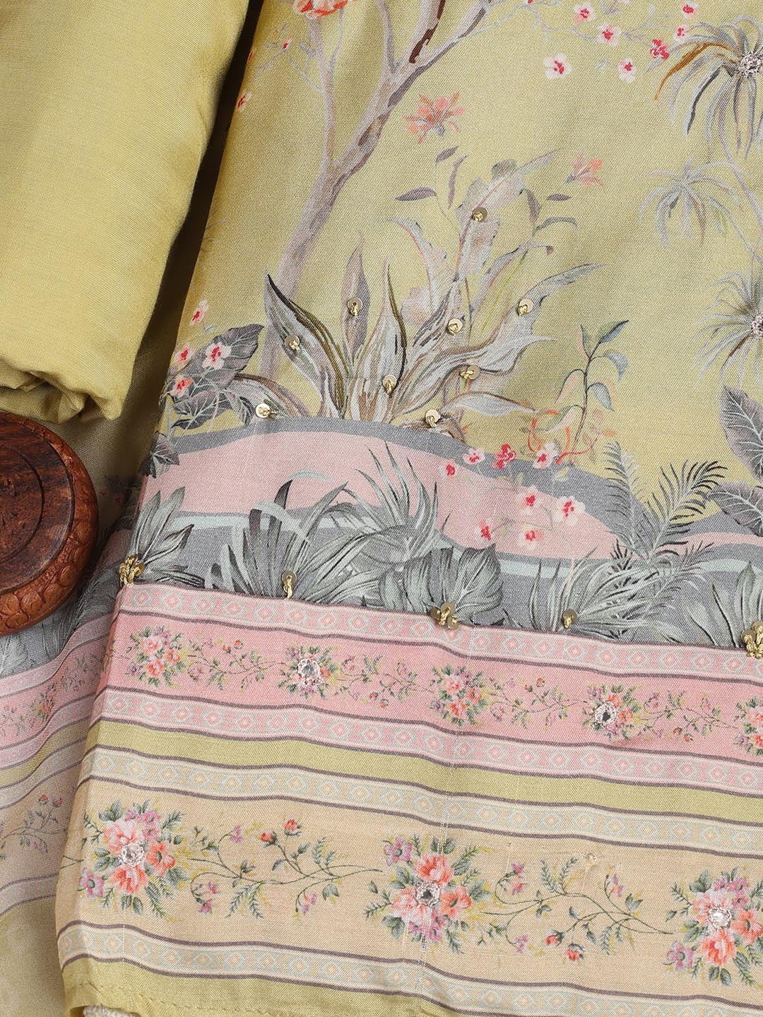 Printed Muslin Unstitched Suit With Dupatta