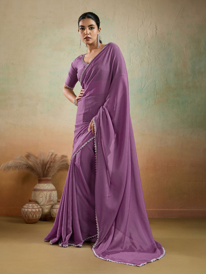 Woven Design Georgette Saree