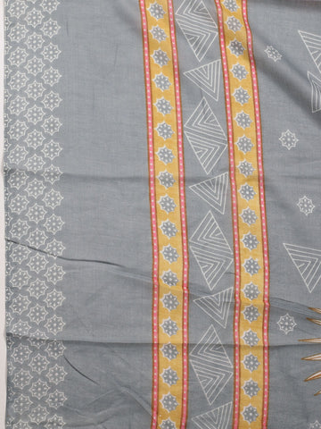 Printed Cotton Unstitched Suit Dupatta