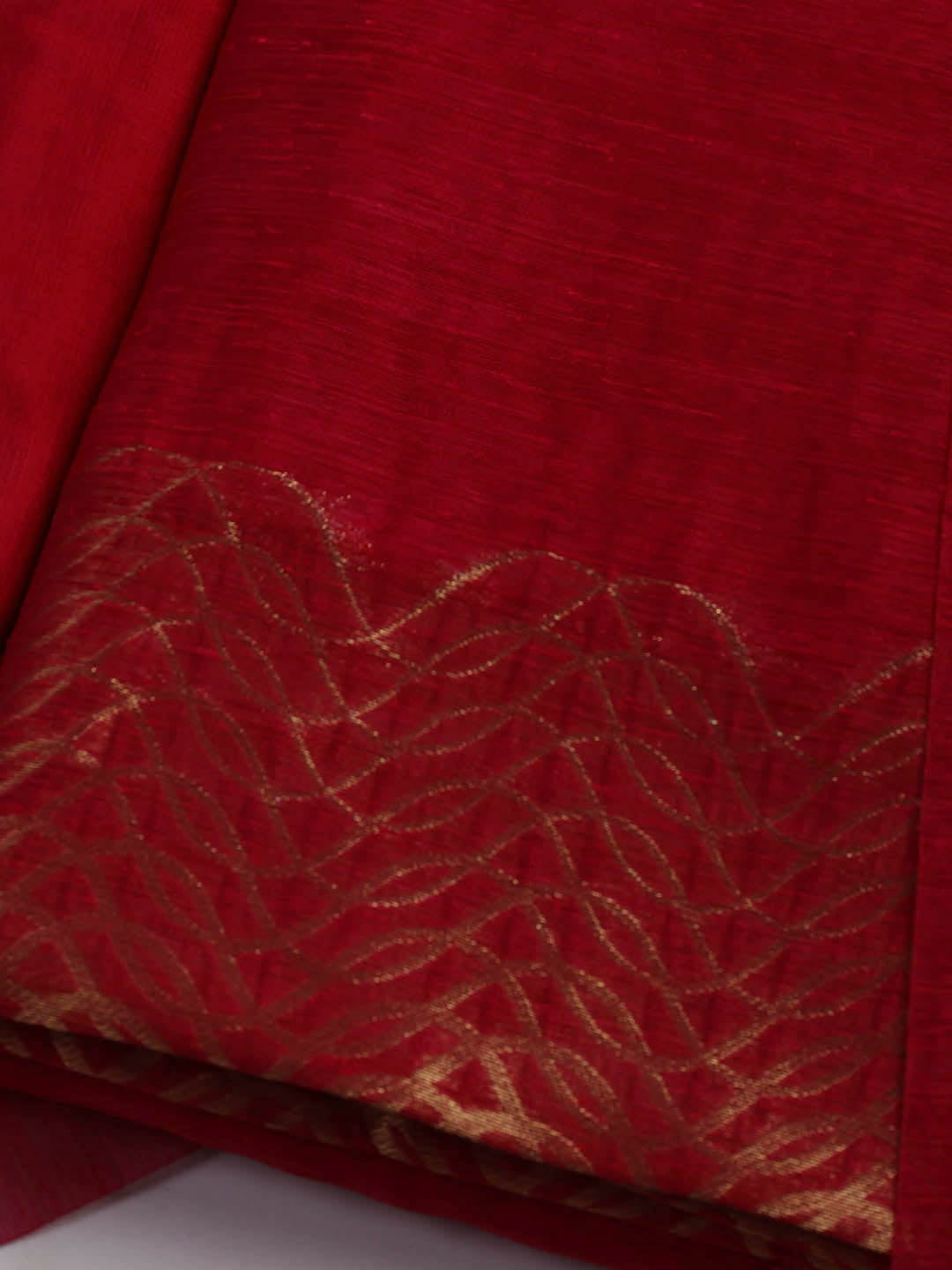 Woven Chanderi Unstitched Suit Piece With Dupatta