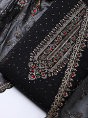 Embroidered Organza Unstitched Suit Piece With Dupatta