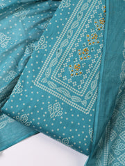 Printed Linen Unstitched Suit With Dupatta