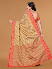 Zari Jaal Cotton Woven Saree