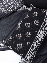 Printed Cotton Blend Unstitched Suit With Dupatta