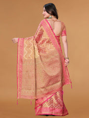 Zari Jaal Cotton Woven Saree