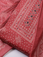 Printed Linen Unstitched Suit With Dupatta