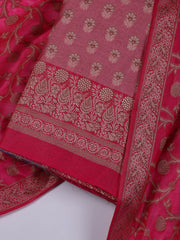 Banarasi Chanderi Unstitched Suit With Dupatta