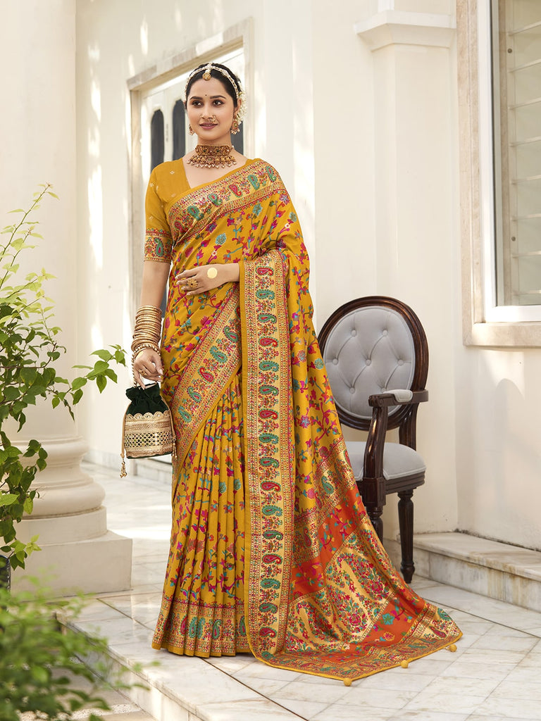 Patola Printed Art Silk Woven Saree – mbz.in