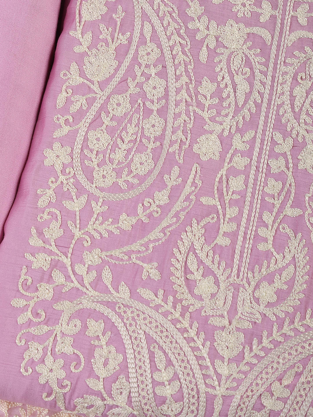 Cotton Blend Unstitched Suit Piece With Dupatta