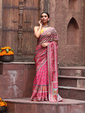 Printed Crepe Saree