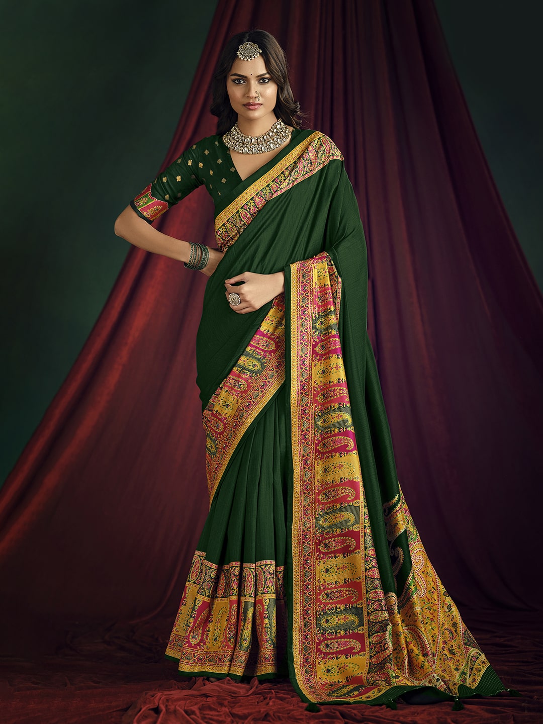 Printed Art Silk Saree
