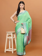 Stone Embroidery Banarasi Saree