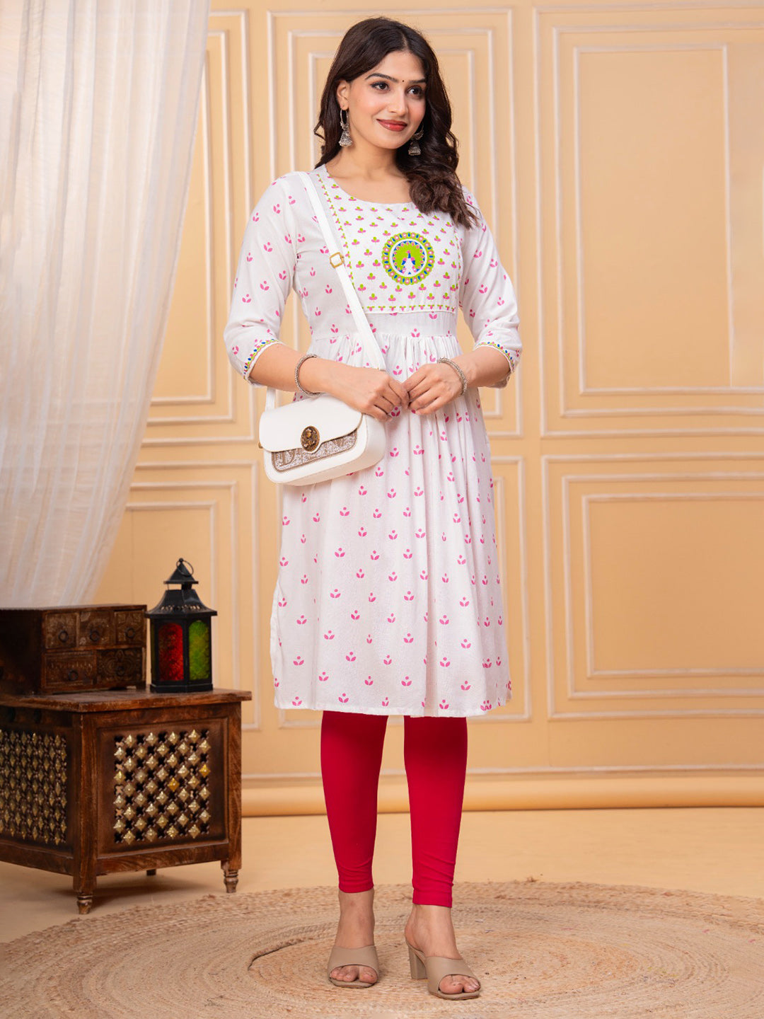 Printed Cotton Blend Kurta