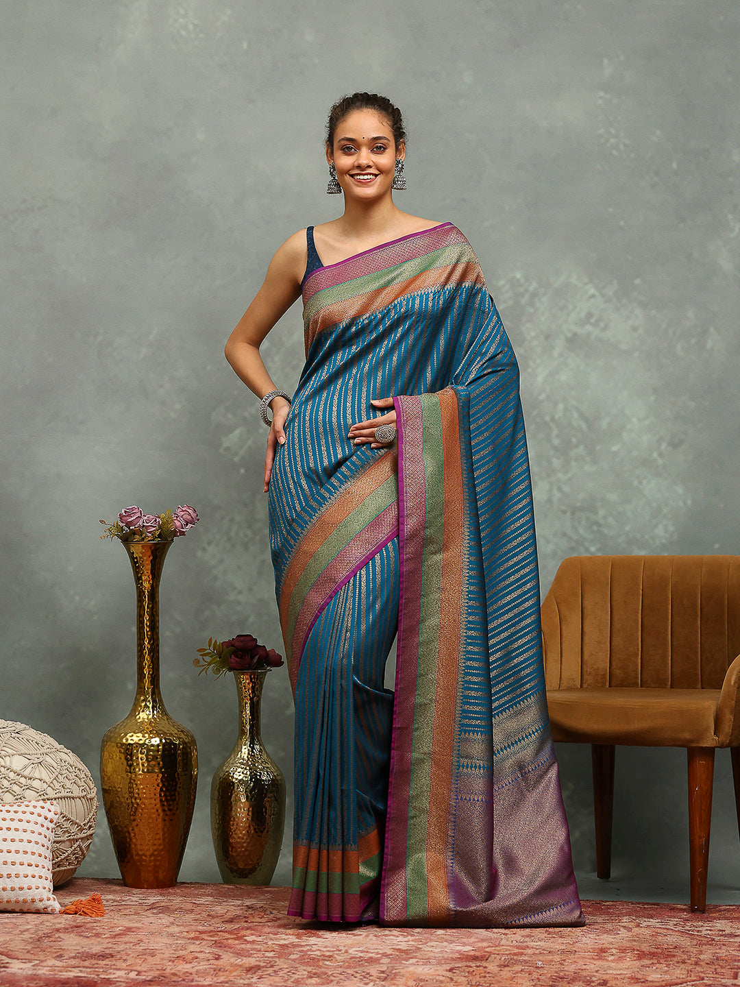 Wovn Border Art Silk Saree