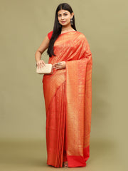 Zari Jaal Woven Handloom Saree