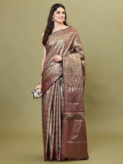 Zari Jaal Woven Handloom Saree