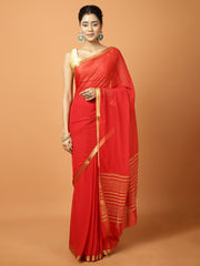 Zari Border Chiffon Woven Saree