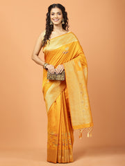 Zari Jaal Woven Art Silk Saree