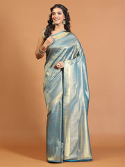 Zari Jaal Brocade Handloom Woven Saree