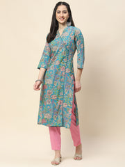 Printed Cotton Kurta Set