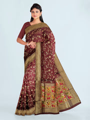 Zari Jaal Art Silk Woven Saree