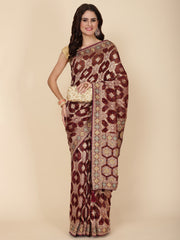 Cutdana Embroidery Georgette Saree