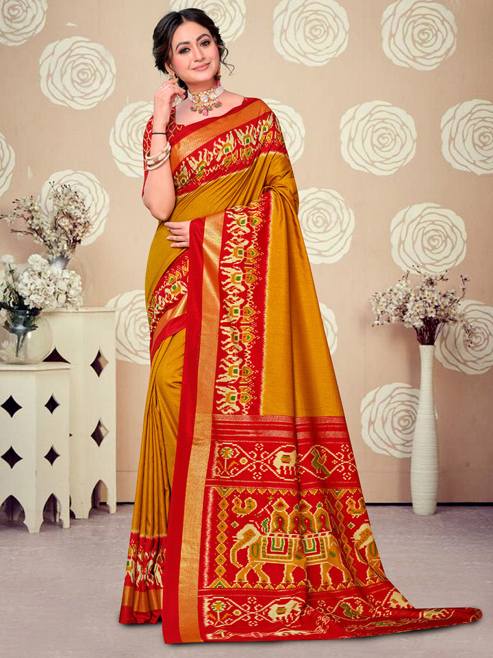 Printed Art Silk Saree