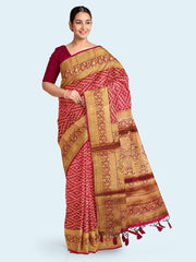 Zari Jaal Art Silk Woven Saree