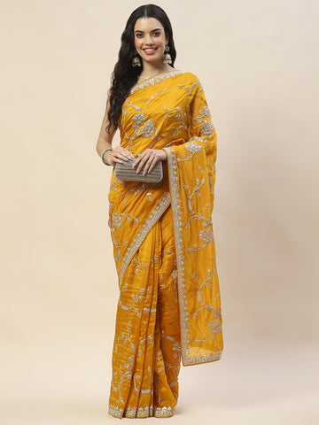 Sequence Embroidered Organza Saree
