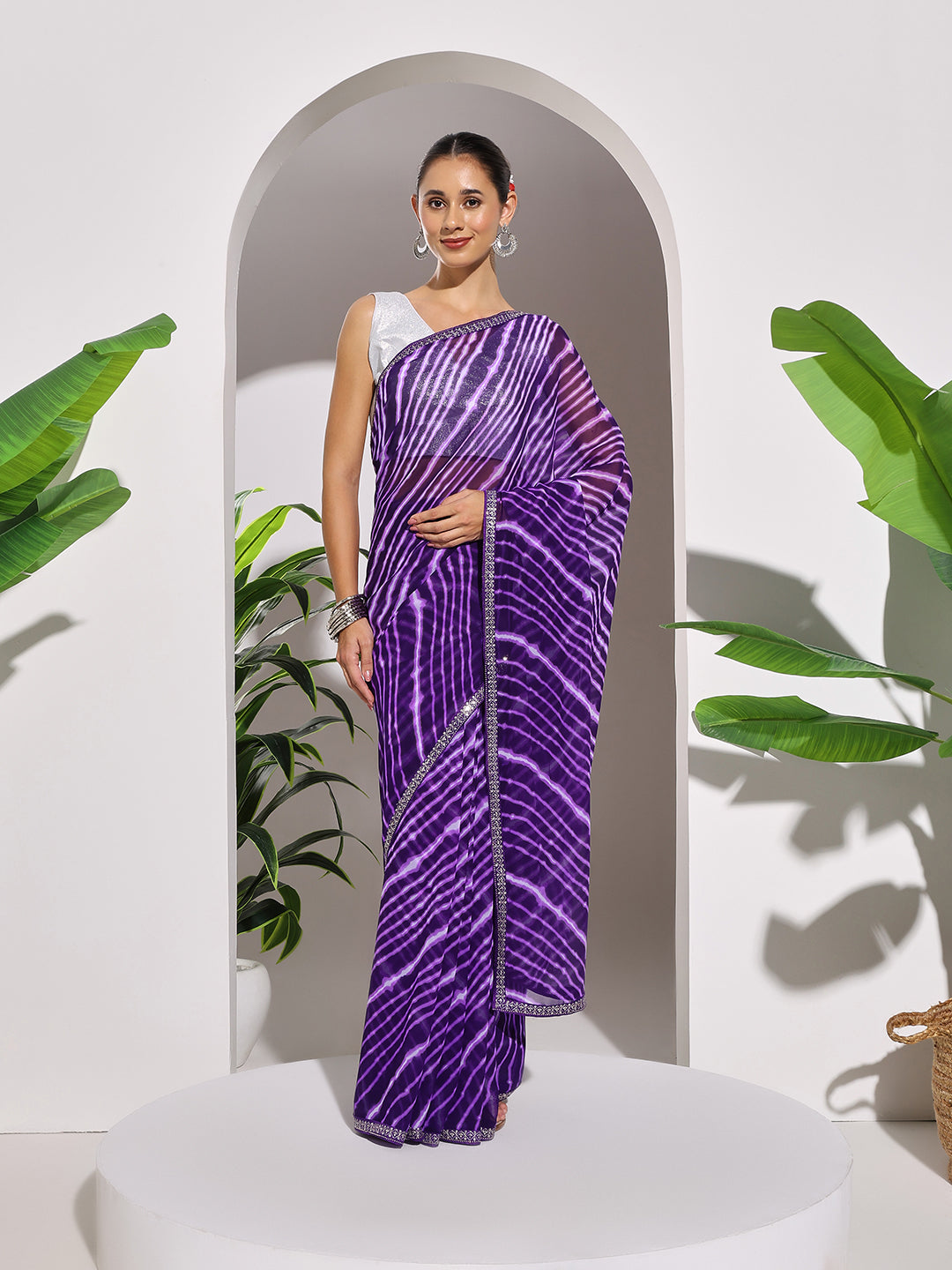 Printed Georgette Saree