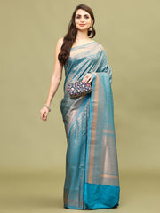 Zari Jaal Brocade Handloom Woven Saree