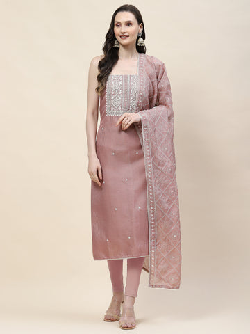 Neck Embroidery Unstitched Suit Material