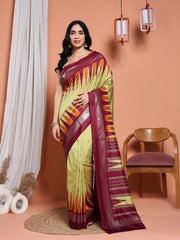 Digital Printed Art Silk Saree