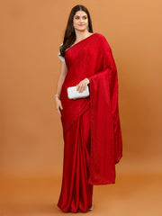 Stone Booti Chinon Woven Saree