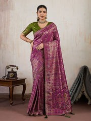Woven Design Makhmal Silk Saree
