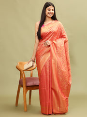 Zari Jaal Woven Handloom Saree