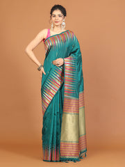 Plain Zari Border Art Silk Saree