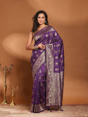 Plain Crepe Saree