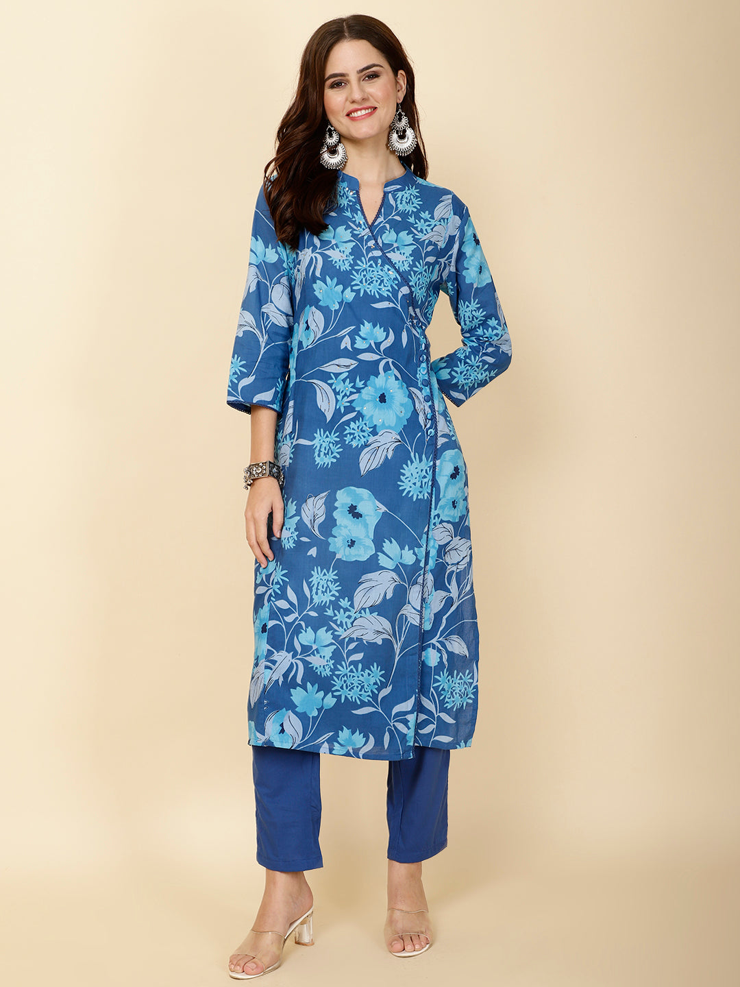 Printed Cotton Kurta Set