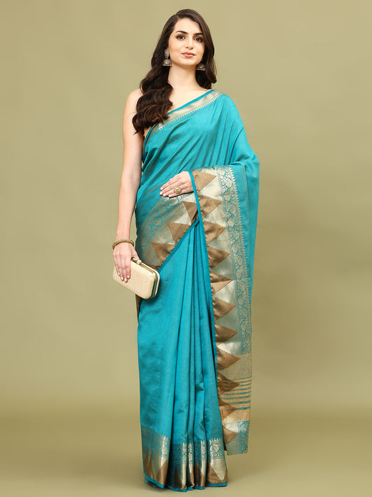 Zari Border Woven Handloom Saree