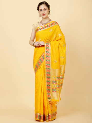 Zari Booti Woven Handloom Saree