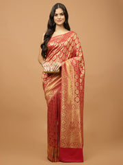 Zari Booti Woven Handloom Saree