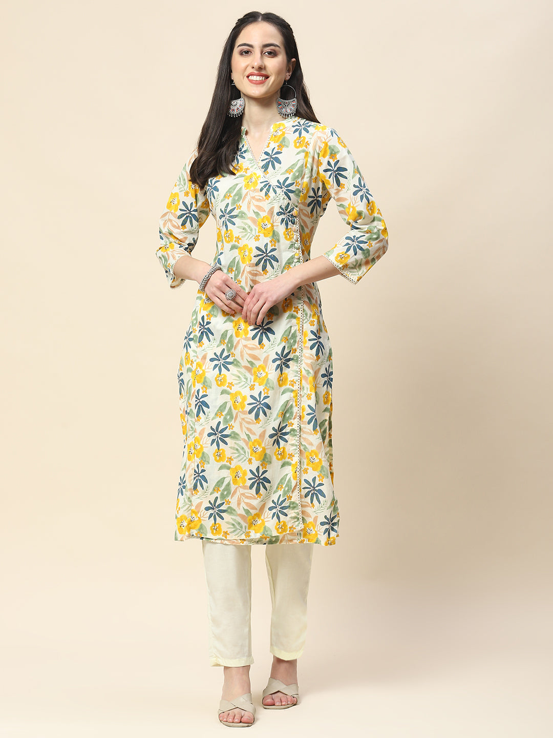 Printed Cotton Kurta Set
