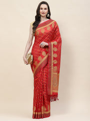 Stone Booti Cotton Woven Saree