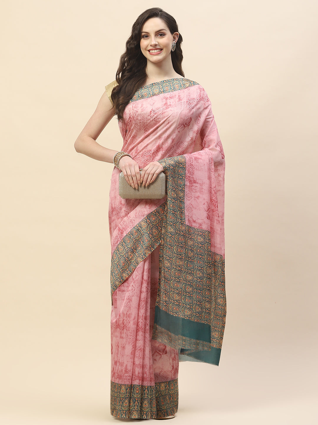 Digital Printed Handloom Saree