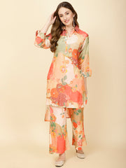 Printed Muslin Kurta Set