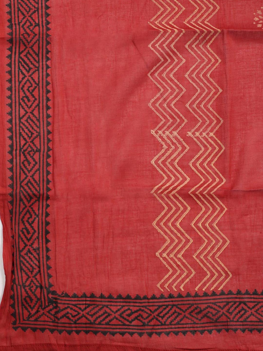 Printed Cotton Blend Unstitched Suit Piece With Dupatta
