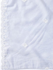 Printed Cotton Blend Unstitched Suit With Dupatta